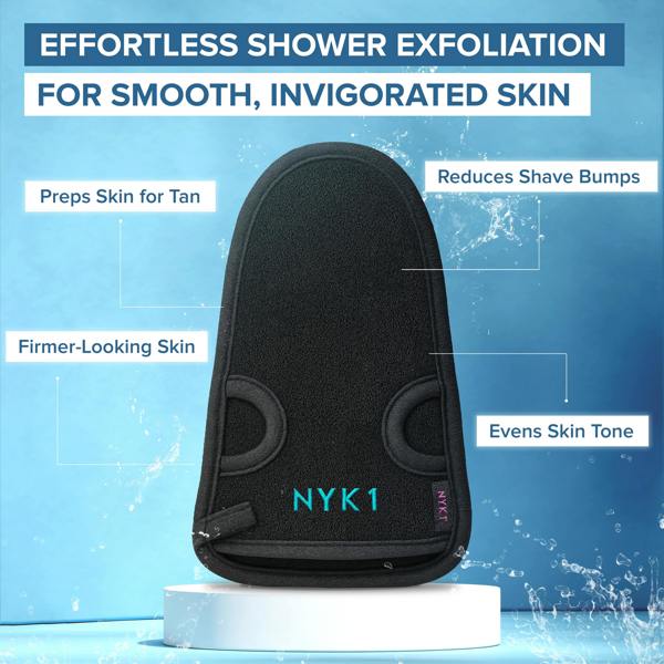 NYK1 Exfolimitt Spa Mitt (Black / Pink)