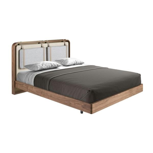 Angel Cerdá Fabric Bed in Beige and Grey 7224
