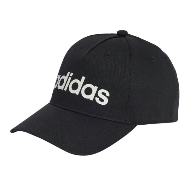 Adidas Mens Daily Embroidered Logo Cotton Baseball Cap - Black/White - 