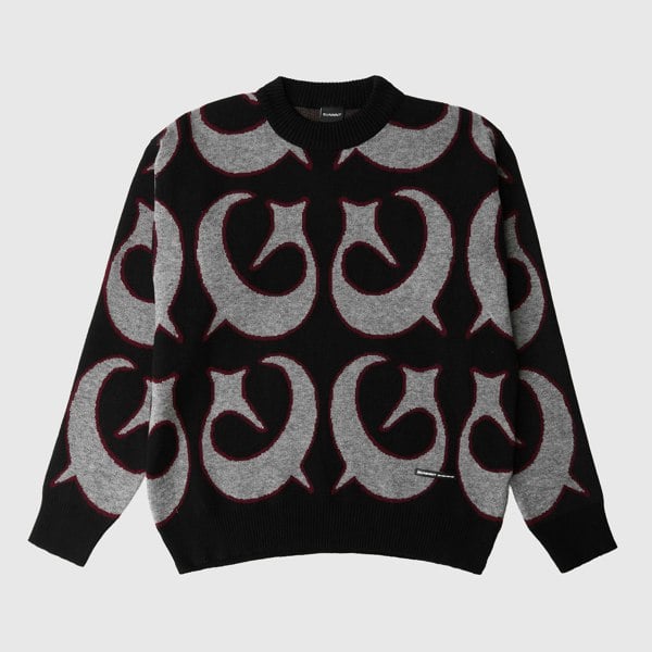 GVNMNT Clothing Co Foul Play Jacquard Knit Sweater