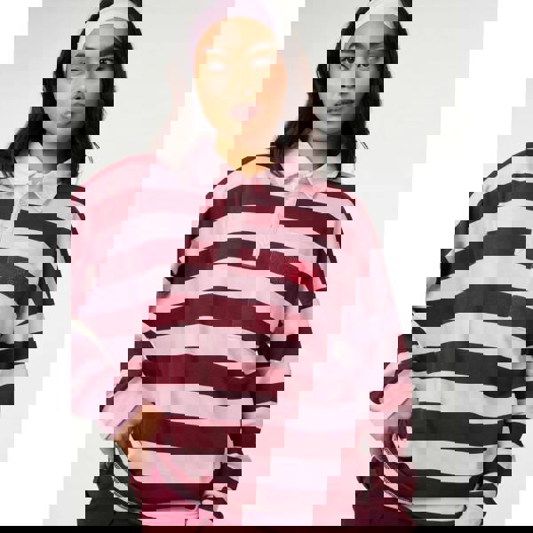 Pink Vanilla Stripe Rugby Top