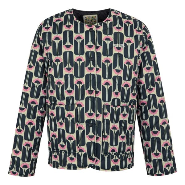 Regatta Women's Orla Kiely Tall Flowers Quilted Summer Jacket - Black