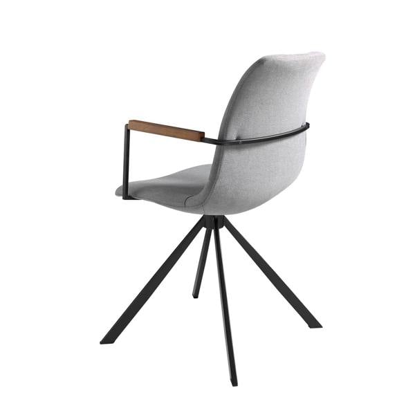Angel Cerdá Dark Grey Fabric Swivel Chair 4105