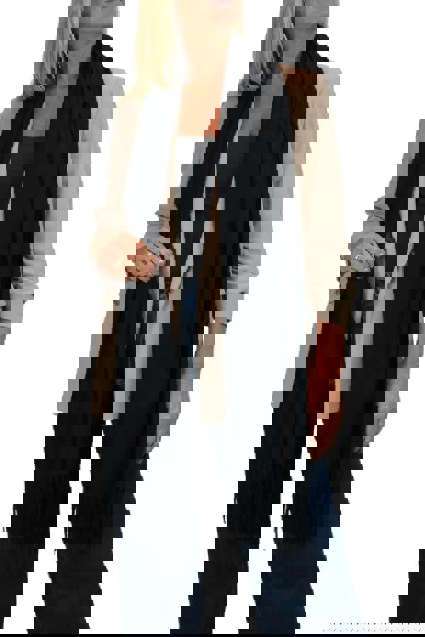 Paulo Due Wool Blend Pashmina Scarf Solid Colour