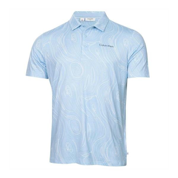 Calvin Klein Mens Performance Polo Shirt - Blue Bell - 