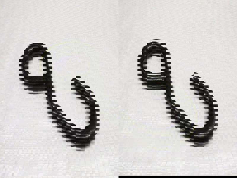 Eye S Hook Black Coated 25MM (Ratchet Lashing Fitting Tie Down 600KG)