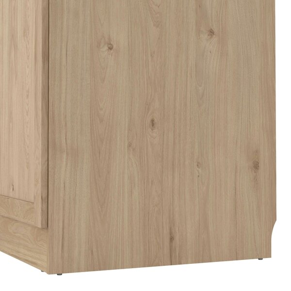 Wyld Haus Cherryfern Natural Oak Wood Wardrobe 2 Frame Doors