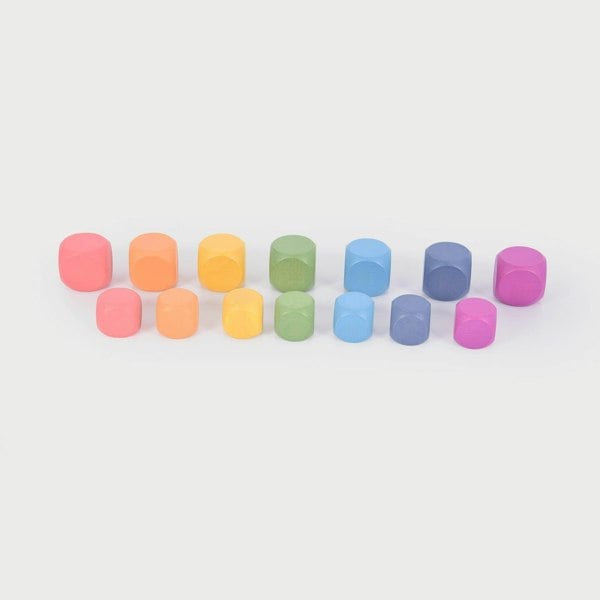 tickit Rainbow Wooden Cubes