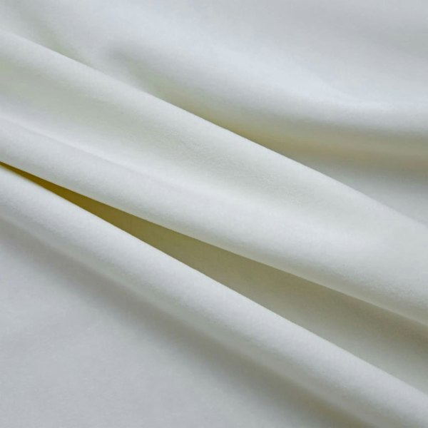 Berkfield Blackout Curtains with Rings 2 pcs Velvet Cream 140x225 cm