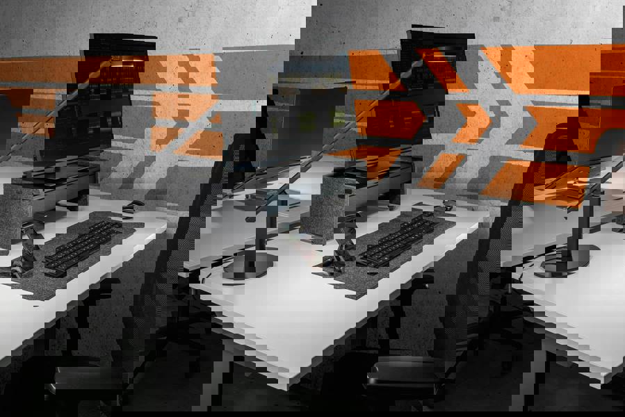 Durable Felt Lined Metal Drawer for Monitor Riser Stand | 47 x 22 cm