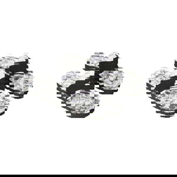 Animal Womens/Ladies Swish Palm Print Recycled Flip Flops - Lilac