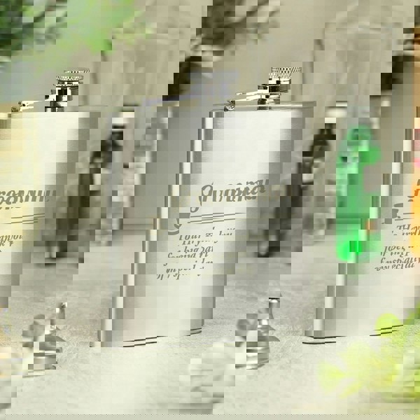 Personalised Memento Company Personalised Groomsman Hip flask