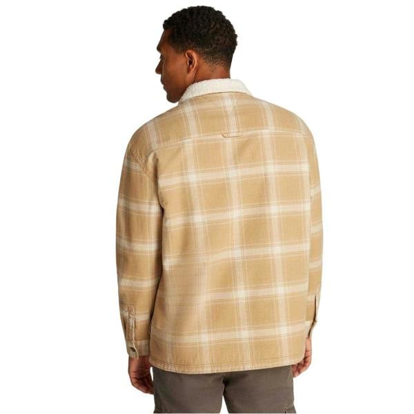 Tommy Jeans Mens Shirt Jacket - Tan - 
