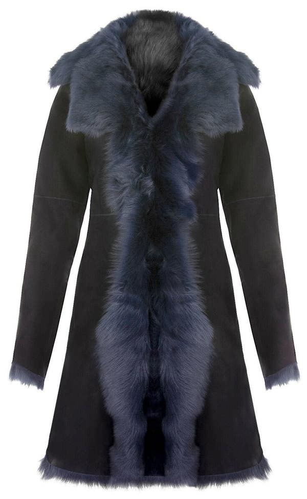 Infinity Leather Womens Toscana Sheepskin Suede Trench Coat-Rochester