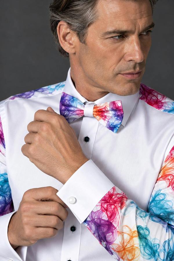 Claudio Lugli Smoke & Mirrors Tuxedo Shirt