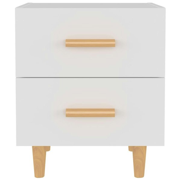 Berkfield Bed Cabinets 2 pcs White 40x35x47.5 cm