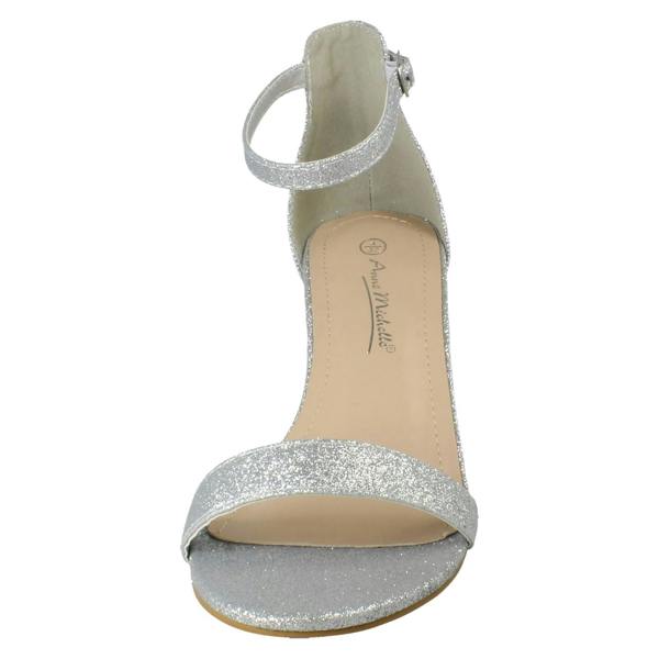 Spot On Ladies Spot On Wide Fit High Heeled Evening Sandals F12121
