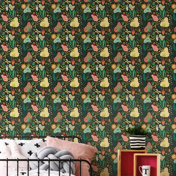 Hoopla Walls Bug Garden - Marmalade Twist 10m Wallpaper
