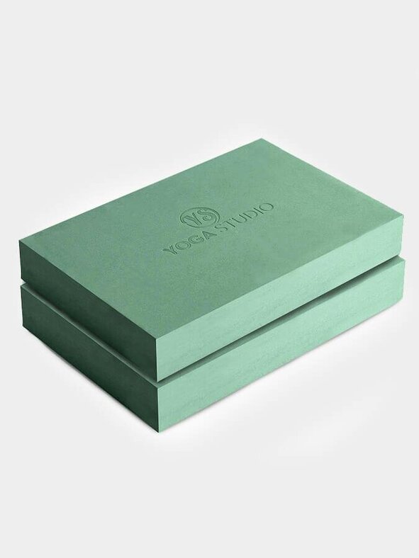 Yoga Studio EVA Yoga Block Twin Pack - Sage Green