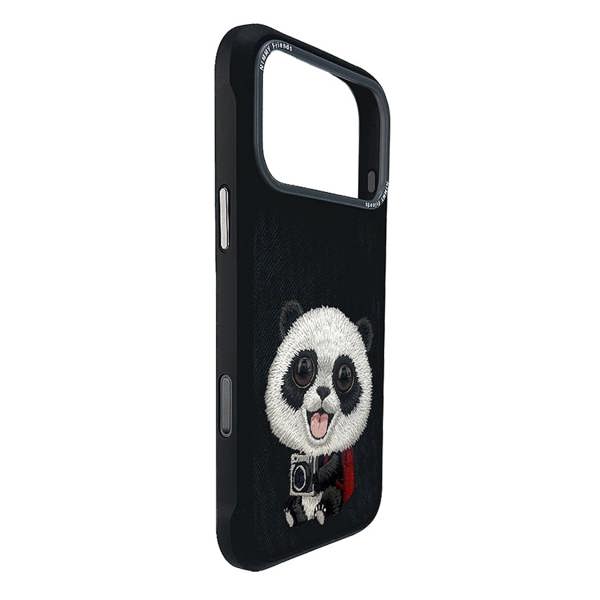Nimmy Friends Nimmy Big Eye Cute Pet Travel Panda Case with MagSafe for iPhone 17 Pro Max 6.9" Black Grey - N-XDY-IP17-PRO-MAX-06-A