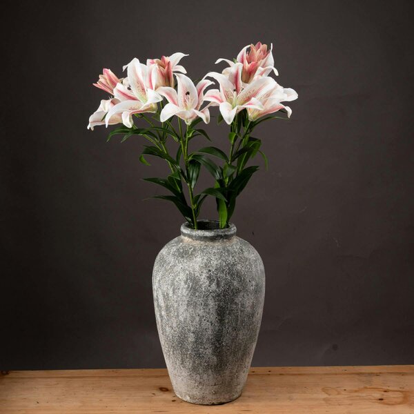 Wyld Haus Set of 3 Artificial Flowers Stargazer Lily Stems