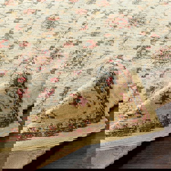 Livabliss Riley-Vintage Beige Brown Green Traditional Boho Rug