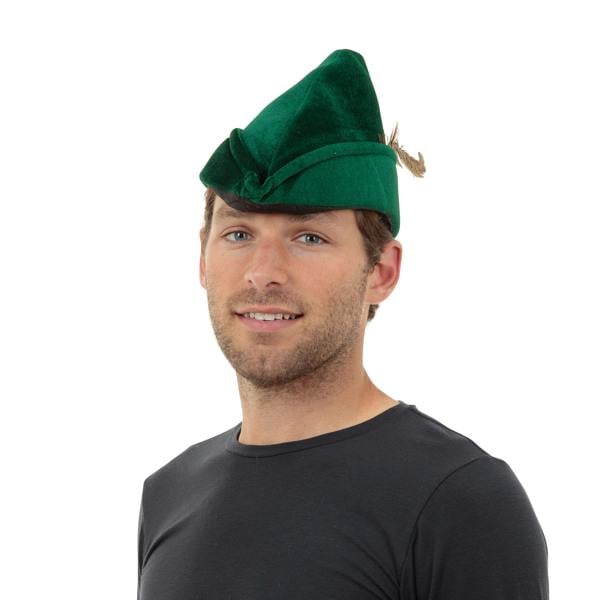 Bristol Novelty Unisex Adults Robin Hood Soft Felt Hat - Green