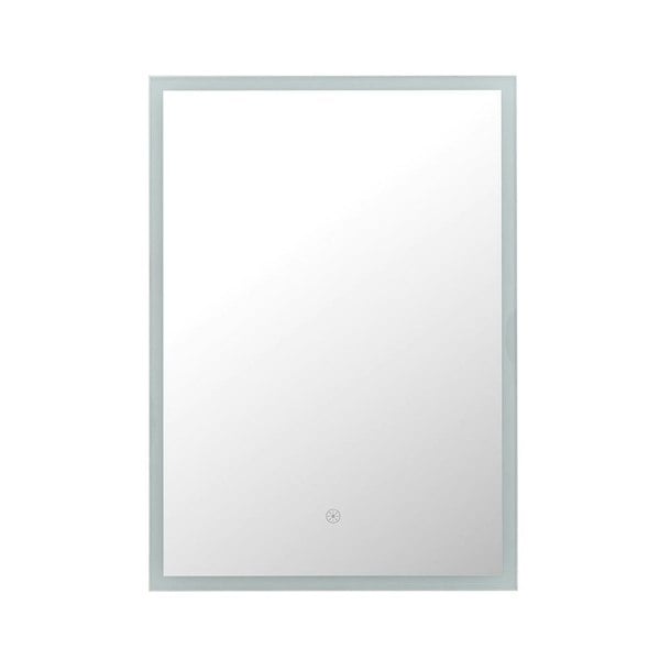 Modern Rectangular LED Bathroom Mirror with Wall Mount Cabinet Bathroom Mirror Cabinets Living and Home