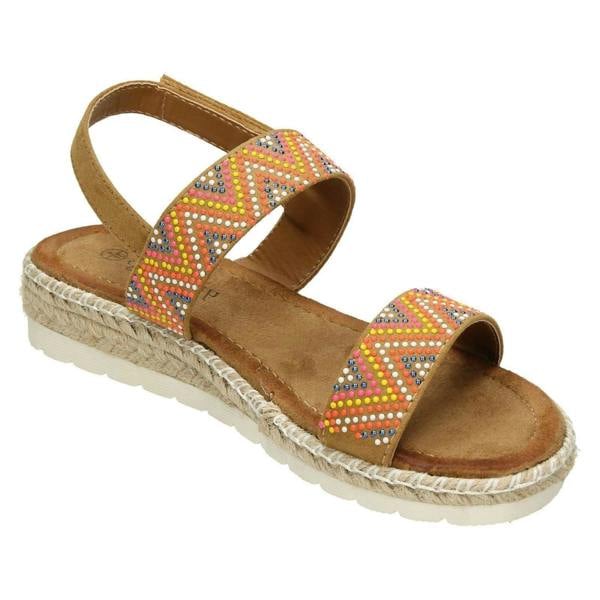Savannah Ladies Savannah Coloured Studded Sandals