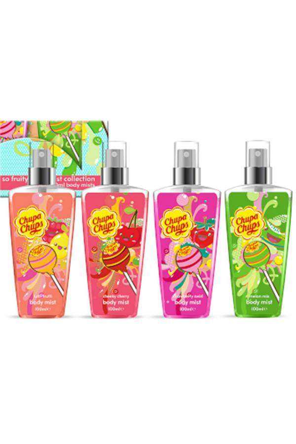 Chupa Chups So Fruity Body Mist Collection ( Cherry, Melon, Tutti Frutti, Strawberry) 4 x 100ml