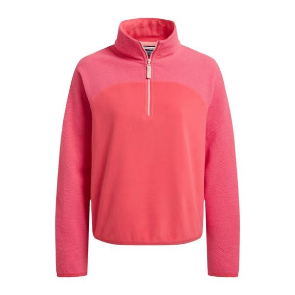 Craghoppers Womens/Ladies Selina Half Zip Fleece Top - Coral Reef - 