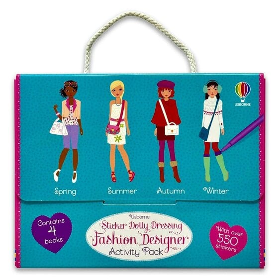Usborne Sticker Dolly Dressing Fashion Designer Activity Pack