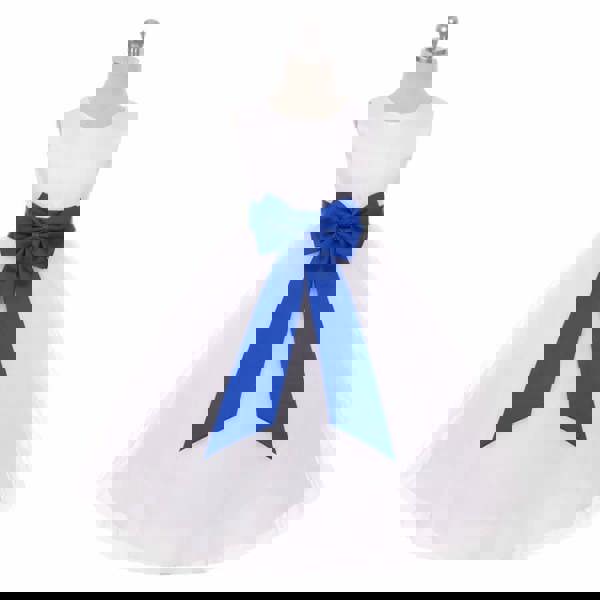 Kids Dreams Classic Dolly Dress - Royal Blue Sash