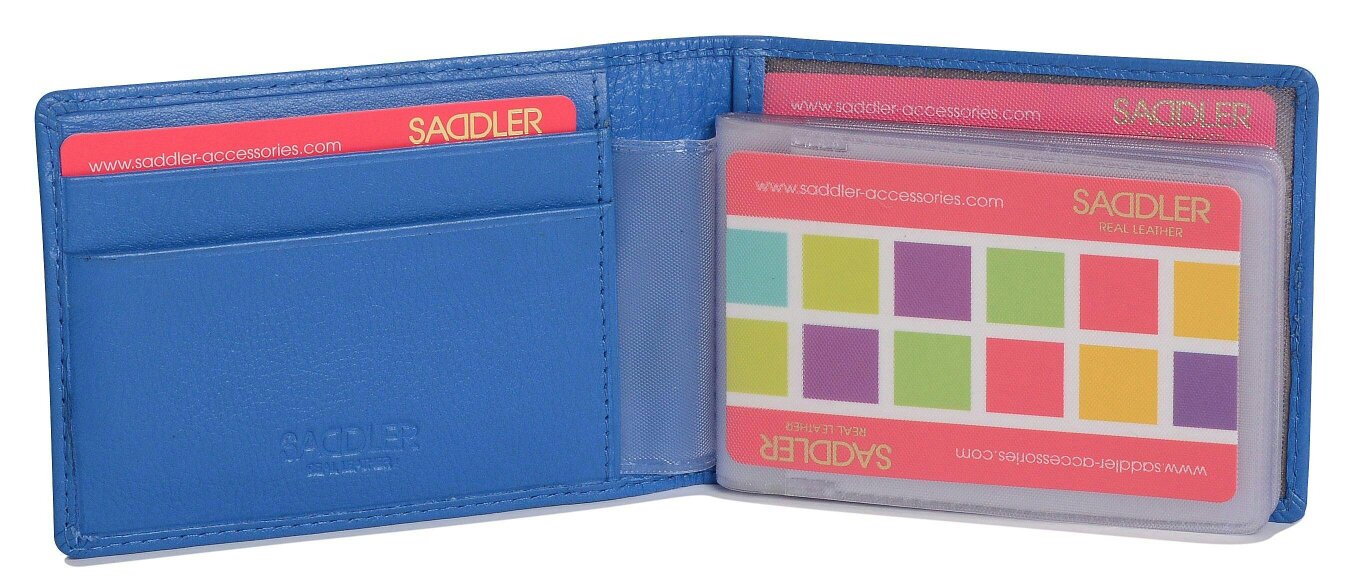 SADDLER Robyn Compact Leather Card Wallet – Handmade by Saddler | RFID Protected & Gift Boxed
