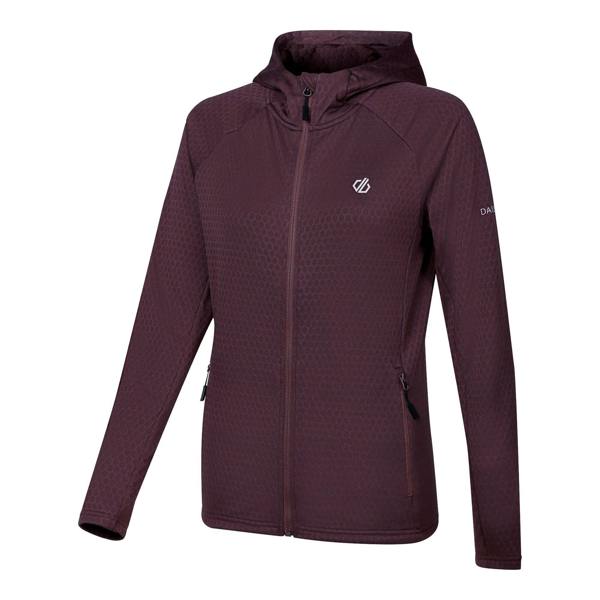 Dare 2B Womens/Ladies Ventura Stretch Hooded Midlayer - Huckleberry - 