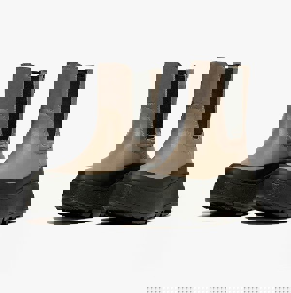 FitFlop F-MODE FLATFORM Womens Chelsea Boots Minky Grey