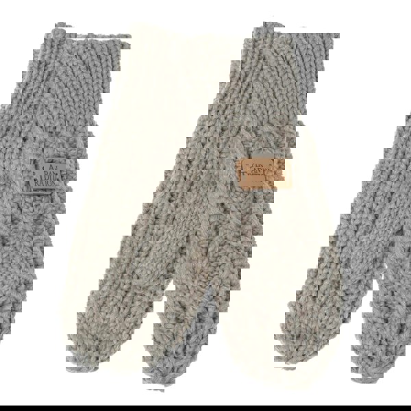 Aran Cable Knit Mittens Stay Cozy & Chic with Aran Cable Knit Mittens | Diamond Cable Design