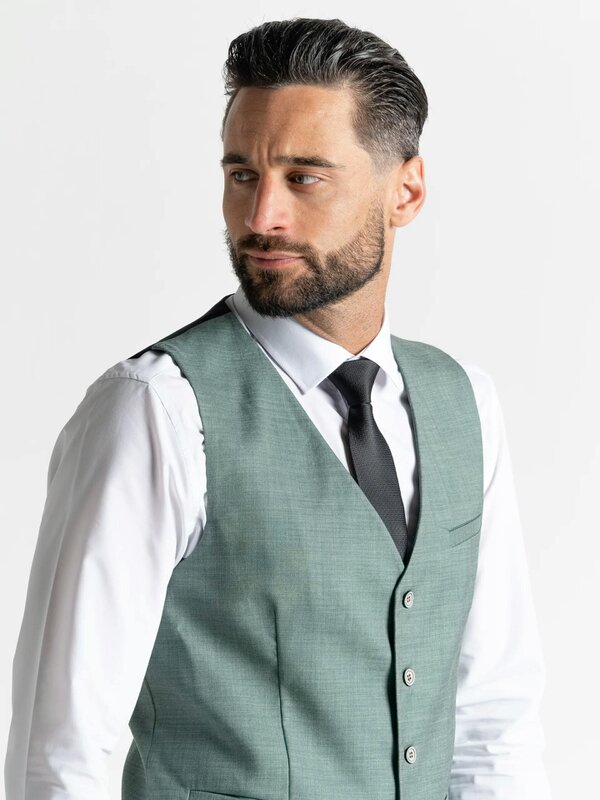 V2 Classic Henry - Light Green Three Piece Suit