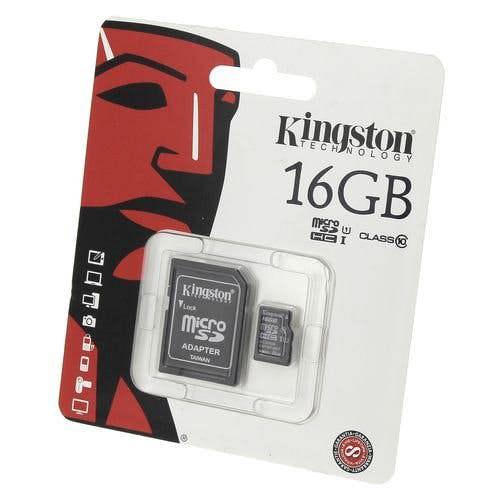 Acce2S - 16 GB Micro SD-HC Class 10 Kingston Memory Card for Samsung Galaxy A3 / A5 / A7