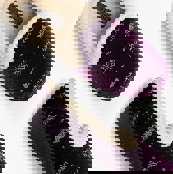 Jo & Joe ANNIE Womens Full Slippers Purple