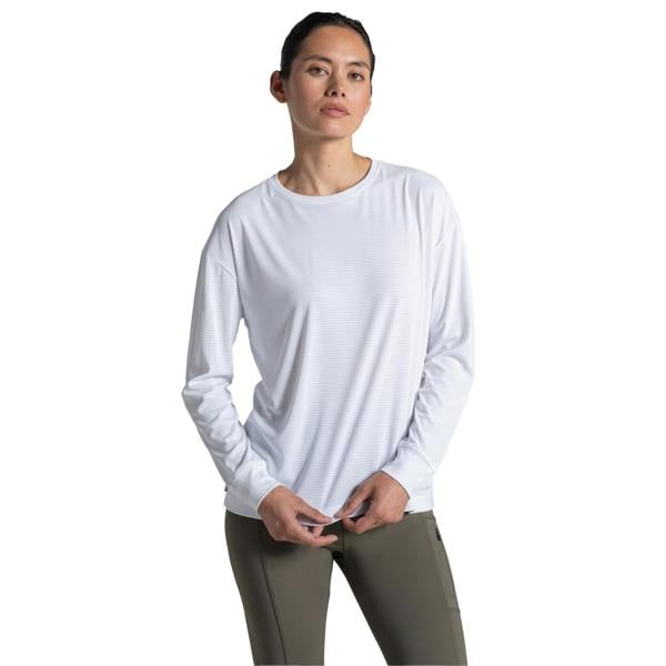 Craghoppers Womens/Ladies Nosilife Long-Sleeved T-Shirt - White - 