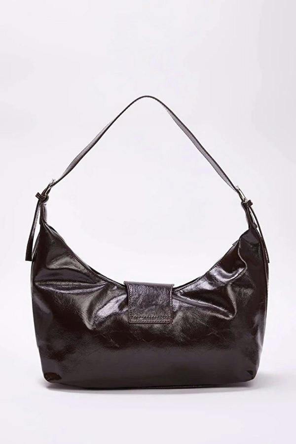 WOVCOR Trok Stone Embellished Belt Buckle Oval Women's Shoulder Bag