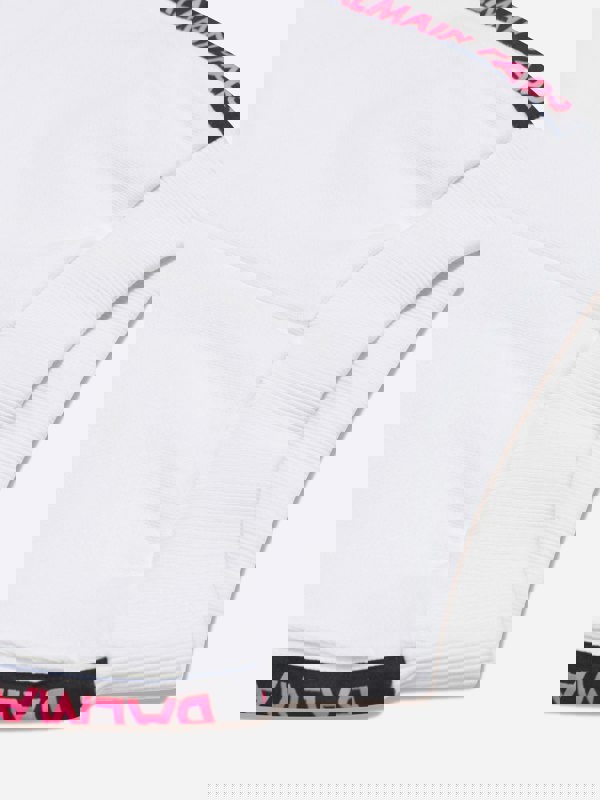 Balmain Girls Logo Jersey Shorts in White