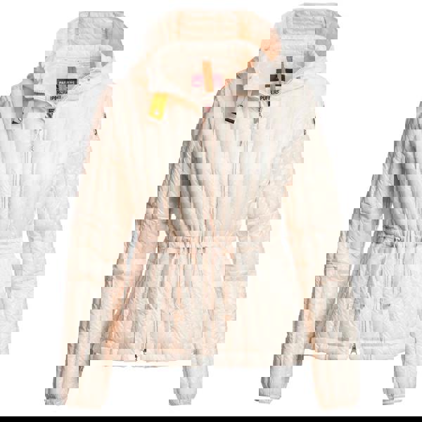 Parajumpers Kun Blush White Hooded Down Jacket