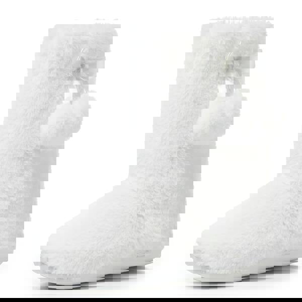 VIVA Polar Womens Faux Fur Fluffy Indoor Slipper Boots with Cute Pom Poms