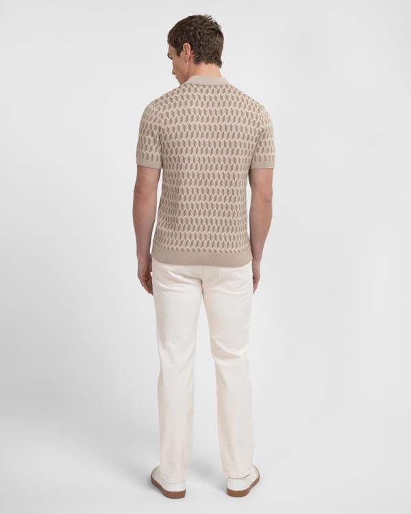 Steel & Jelly Purley - Geometric Resort Collar Short Sleeve Shirt