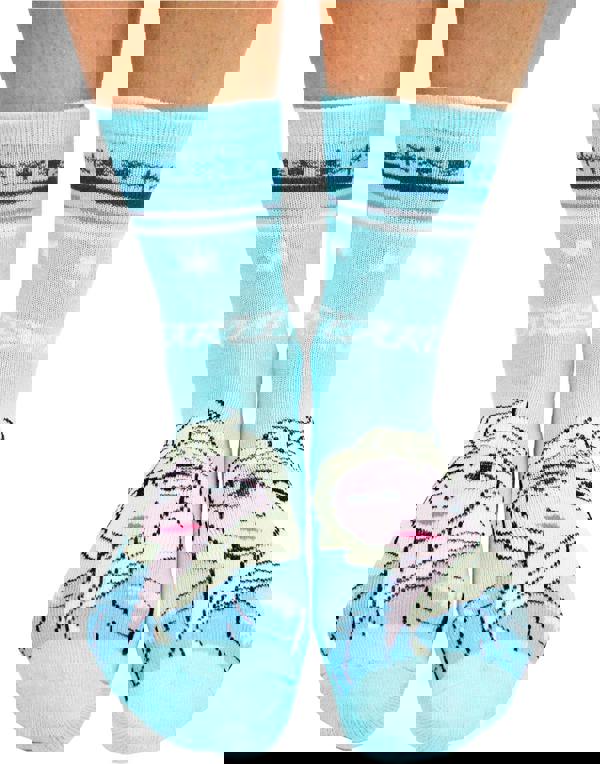 Disney Unisex Kids Blue Frozen Calf Socks Set of 3