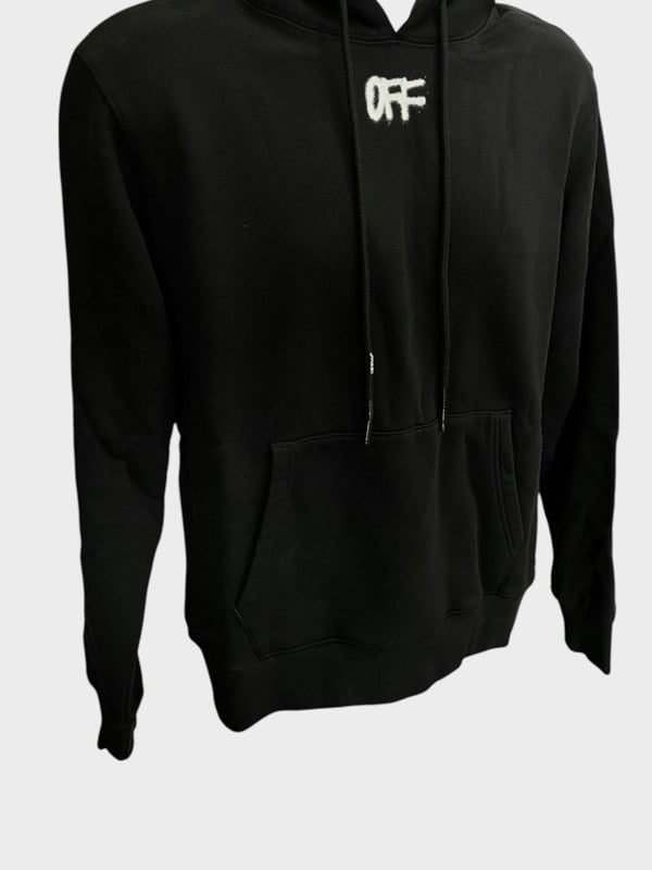 Off-White Zurich Slim Spray Hoodie Black White