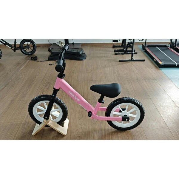 11.2" Balance Bike for 2-5 Years, Toddler Bike with Lighting Wheels, Adjustable Seat & Handlebar, 360° Steering, Pink