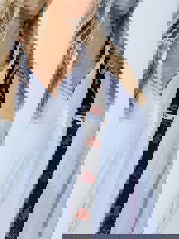 SVNX Heart Quilted Crossbody Camera Bag in Black